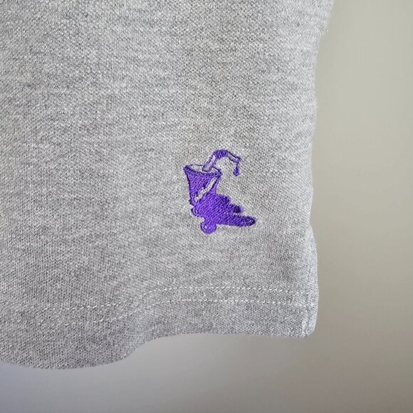 Men's Grey/Purple H&M Short sleeve Golf Shirt, Size Small - Picture 4 of 13